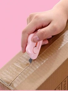 3 piezas Cortador de caja en forma de nube, bisturí, cuchillo utilitario, abrecartas, cortador de sobres, cortador de papel portátil en forma de nube con agujero para llavero - forma de nube - Ver 8