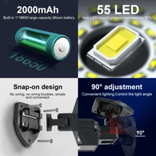 98000LM Super Bright Solar Street Light Human Body Sensing LED Garden Wall Light With Remote Control Waterproof Security Lighting Suitable For Yard, Garage, Street And Commercial Area Lighting - Star - View 12