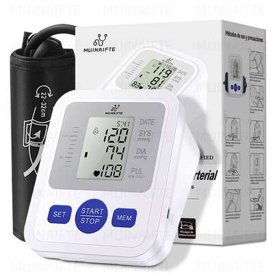 Monitor automático de hipertensiónMonitor de presión arterial de muñeca de transmisión de voz, monitor de presión arterial digital de precisión con pantalla LCD de gran tamaño, con función de detección inteligente de transmisión de presión, regalo para el día de la madre y el día del padre