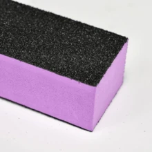 Bộ 20/10 dũa móng tay chuyên nghiệp, dụng cụ đánh bóng móng, dụng cụ làm móng, độ nhám 100/180, màu đen & tím, dũa móng tay và dũa chân 3 mặt. - Nhiều màu - Xem 3