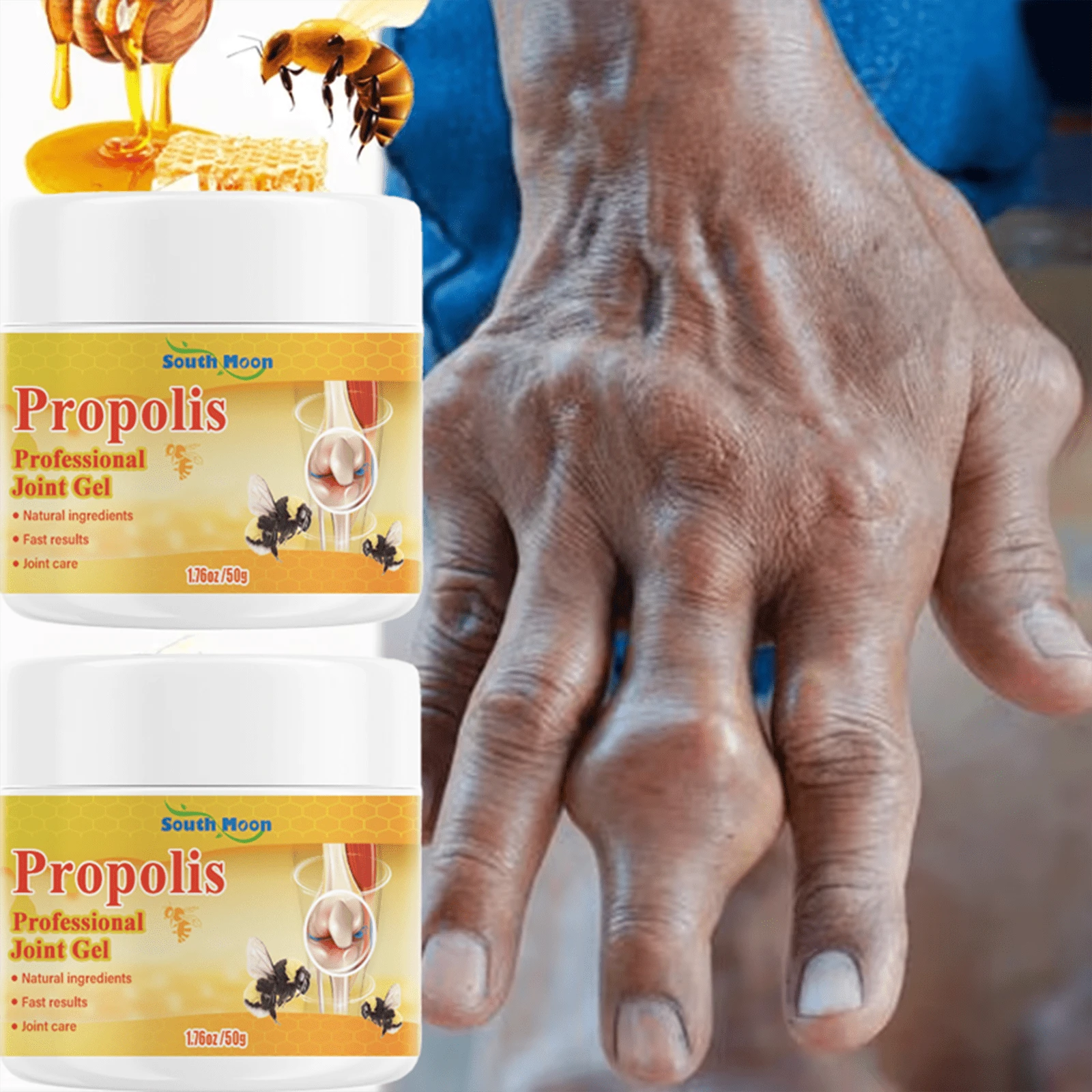 Bee Veno Joint Cream & Massage Gel | Muscle Gel For, Knee, Hip, Back, Hands, Legs Lower Back, Shoulder, Neck & Muscle Soreness, Relieves Joint Pain & Repairs Joints Designed For Seniors & Athletes Fitness - 維生素 C - 查看 1