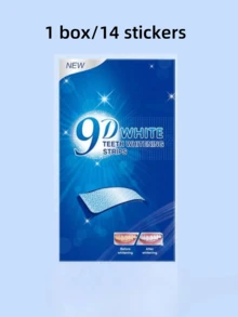 7-14片/包牙齿美白贴，5D牙齿美白贴 - 藍色 - 查看 17