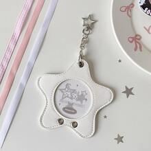 韩国时尚明星照片卡套，可爱女偶像3英寸照片收纳挂件，背包装饰钥匙扣礼物 - A - 查看 16