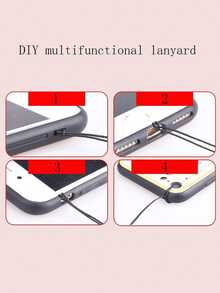 Car Black Perforated Edge Painted + Rubber Wrist Strap Shockproof Phone Case Compatible With Iphone 14, 14 Pro, 14 Pro Max, Cartoon 13, 13 Pro, 13 Pro Max, Cartoon 11, 11 Pro Max, Painted 12, 12 Pro, 12 Pro Max, Shockproof XR, Cartoon 7/8, Suitable Compatible With Iphone 15, 15 Pro, 15 Pro Max, 16, 16 Pro, 16 Pro Max, S21, S23, S23 Ultra, S24, S24 Ultra, S25, S24 Plus, S25 Plus - Multicolor - View 6