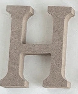 Haus Hana 1 件天然木制 DIY 英文字母装饰桌牌，可立于桌子上，适用于婚礼、派对、家居装饰最佳礼物 - 卡其色 - 查看 30