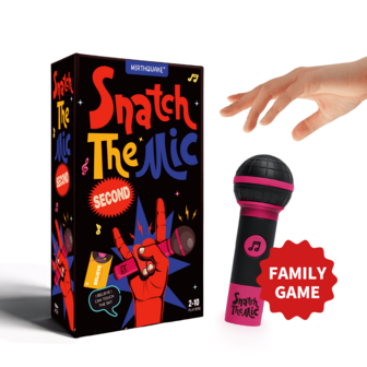 Snatch The Mic Musical Party Game - Fun Karaoke-Style Game For 2-10 Players, Race To The Finish With Music & Lyrics Challenges, Perfect For Game Nights, Gatherings & Fun With Friends!