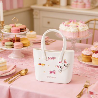 Disney Series Cartoon Cute Hollow Lunch Bag, Summer EVA Beach Bag Basket, Women's Picnic Handbag, Marie Cat Bento Bag, Waterproof Tote Bag, Shopping Shoulder Bag, Gift