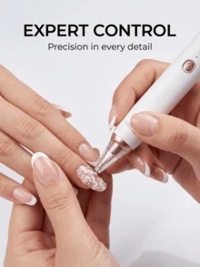 Portable Wireless Diamond Painting Pen, DIY Auxiliary Tool, Precise Diamond Attachment, No Offset, Dual-Headed Design, Fast Drilling, Easy Operation - White - View 1