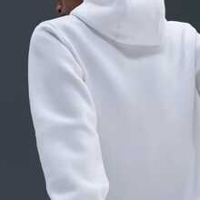 Nike Club Thermal-Lined Hooded Knit Sweatshirt For Men, White - 白色 - 查看 4