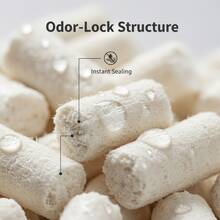 1袋大豆猫砂，2公斤（4.4磅），牛奶香味，除臭，结团，低粉尘 - 公斤 - 查看 2
