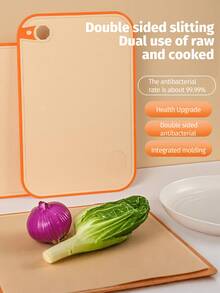 1/3PCS Plastic Cutting Board Set Thickened Cutting Board Cutting Meat Board Kitchen Preparation Board Cooked Food, Raw Food Separation Household Fruit Cutting Board Preparation Board Plastic Cutting Board, Kitchen Supplies - Multicolor - View 9