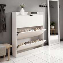 Shoe Cabinets - White - View 1
