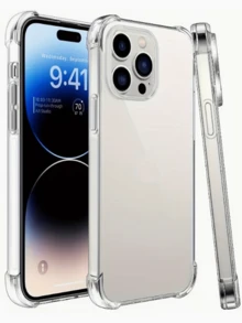 奢华透明防震软壳 – 一款柔软的 TPU 缓冲保护壳，兼容苹果设备，采用极简设计和高透明度，是保护手机的完美礼物。 - 無色 - 查看 8