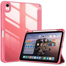 Full Body Protective Case With Stand & Pencil Holder For Tablet, Features Smart Flip To Wake/Sleep, Two Viewing Angles, Anti-Drop & Anti-Scratch - Watermelon Red - View 1