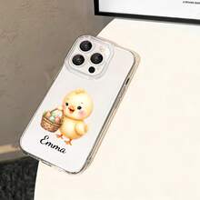 Customized Easter Name Phone Case, Customized Name Phone Case, Apple 12/13/14/15/16 Pro Plus Max And Galaxy Series, Perfect For Daily Gifts And Holidays, Romantic Easter Gifts - Multicolor - View 5