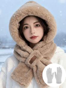 1/2pcs Unisex Autumn/Winter Warm Thermal Lined Beanie Hat, Versatile Knit Cap Suitable For Daily Wear, Hiking, Etc. - H - View 23