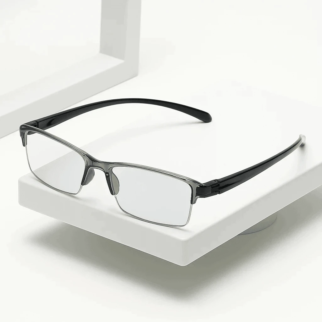 Smart Glasses With Automatic Prescription Adjustment | Blue Light Protection - Near And Far Vision Unisex - Light Grey - View 1