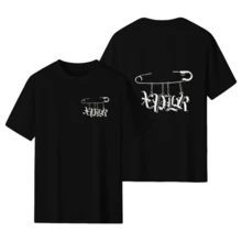SamS And ColbyS Punk Pin Merch Short Sleeved T-Shirts For Men And Women, Pullovers, Round Neck Sportswear, Casual Wear - 黑色 - 查看 6