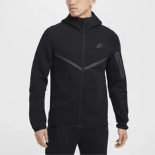 Nike Sportswear Tech Fleece WINDRUNNER風行者係列 連帽純色舒適時尚夾克外套 男款 黑色 - 黑色 - 查看 3