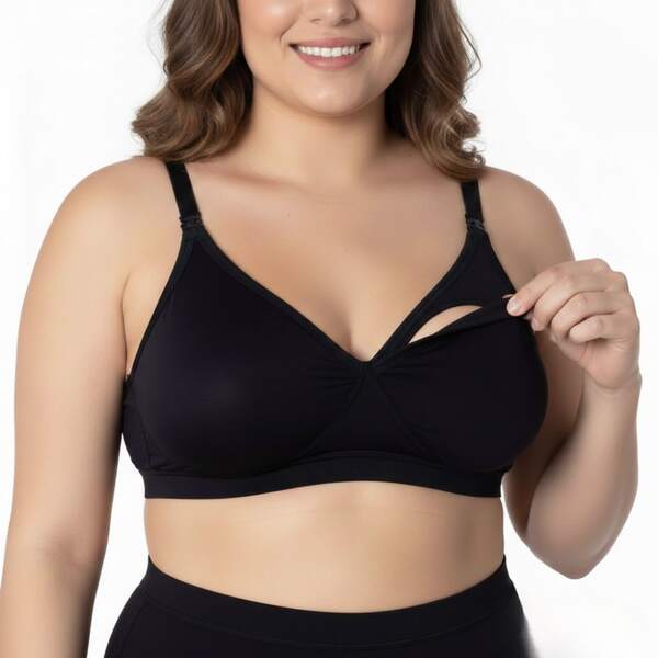 Sutiã Amamentação Plus Size Confortável Macio Leve Suave Top Alta Sustentação Reforçado Premium