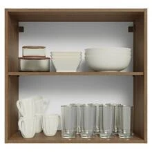 Alacena Gabinete Superior Cocina Madesa Vik 70cm MG - Marrón y Gris - Ver 4