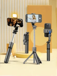 1 Pc 3-In-1 Selfie Stick Tripod Portable Extendable Phone Holder - Classic - View 2