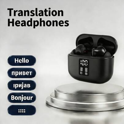 终身免费翻译无线耳机，总播放时间长达 16 小时，配备耐用的锂离子电池。精心调校，低音强劲。单耳超轻设计，长时间佩戴舒适。适用于运动、音乐、游戏，兼容安卓和 iPad 设备。耳机礼品之选。
