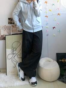 Nike Club 拉鍊開襟衫法式長袖連帽外套衛衣 男款 淺藍 - 淺藍 - 查看 7