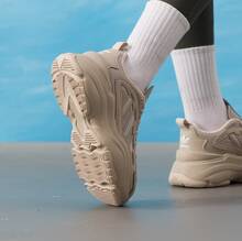 Adidas Originals OZGAIA 经典复古网眼低帮休闲厚底运动鞋，女款 - 杏灰色 - 查看 9