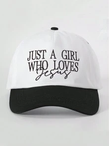 1pc Women's "Just A Girl Who Loves" Letter Embroidered Baseball Cap, Casual Street Fashion Hat For Spring, Autumn, Travel, Beach - Multicolor - View 19