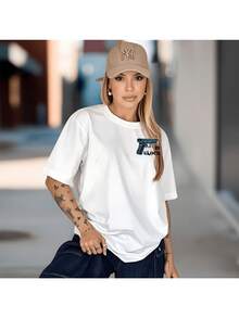 Camiseta Casual Oversized Glok Militar Tiro Esportivo Atirador - Branco - Visão 5