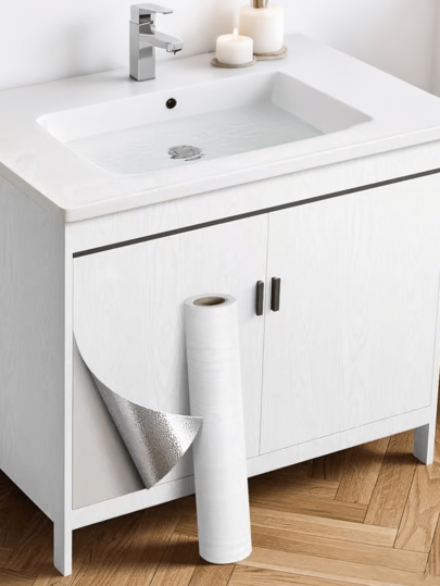 White Wood Grain Contact Paper, Self-Adhesive Wallpaper Peel And Stick Removable Decorative Wall Covering Vinyl Film For Shelf Liner Furniture Kitchen Cabinet Bathroom Countertop Drawer