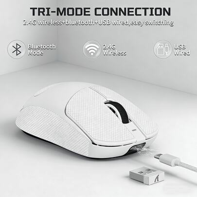 ATTACK SHARK X8SE Tri-Mode Wireless Gaming Mouse | 55g Ultralight PAW3311 25000 DPI | 80 Million Clicks 200H Battery For PC/