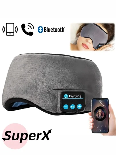 Máscara de Sono Bluetooth – Fones de Ouvido Soft, Confortável, para Relaxar e Dormir