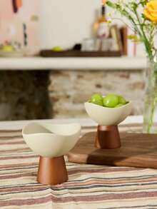 Cirelle 1pc/2pcs High-Quality Thick Ceramic Ice Cream Cup, Home Juice Milkshake Pudding Cup, Restaurant Creative Ice Cream Cup Fruit Cup, Suitable For Home And Restaurant - Stoneware - View 1