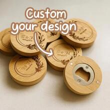 Personalizowane, spersonalizowane, drewniane otwieracze do butelek – personalizowane, rzeźbione, magnetyczne otwieracze do butelek, prezenty ślubne, prezenty dla pana młodego, prezenty na przyjęcia dla singli i pamiątki - Wielokolorowe - Zobacz 13