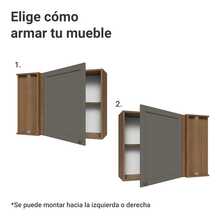 Alacena Gabinete Superior Cocina Madesa Vik 94cm MG - Marrón y Gris - Ver 4