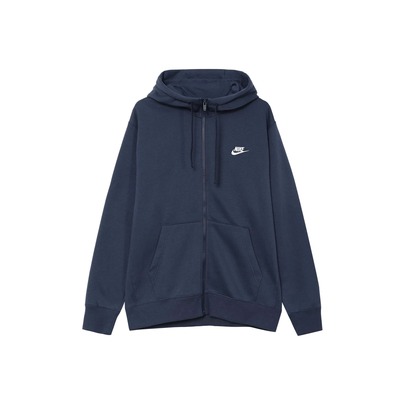 Nike SportswearClubFleece刺繡Logo純色連帽拉鍊外套衛衣男款
