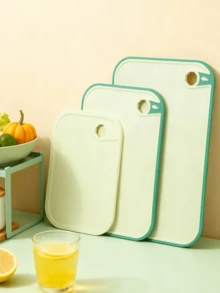 1/3PCS Plastic Cutting Board Set Thickened Cutting Board Cutting Meat Board Kitchen Preparation Board Cooked Food, Raw Food Separation Household Fruit Cutting Board Preparation Board Plastic Cutting Board, Kitchen Supplies - Multicolor - View 13