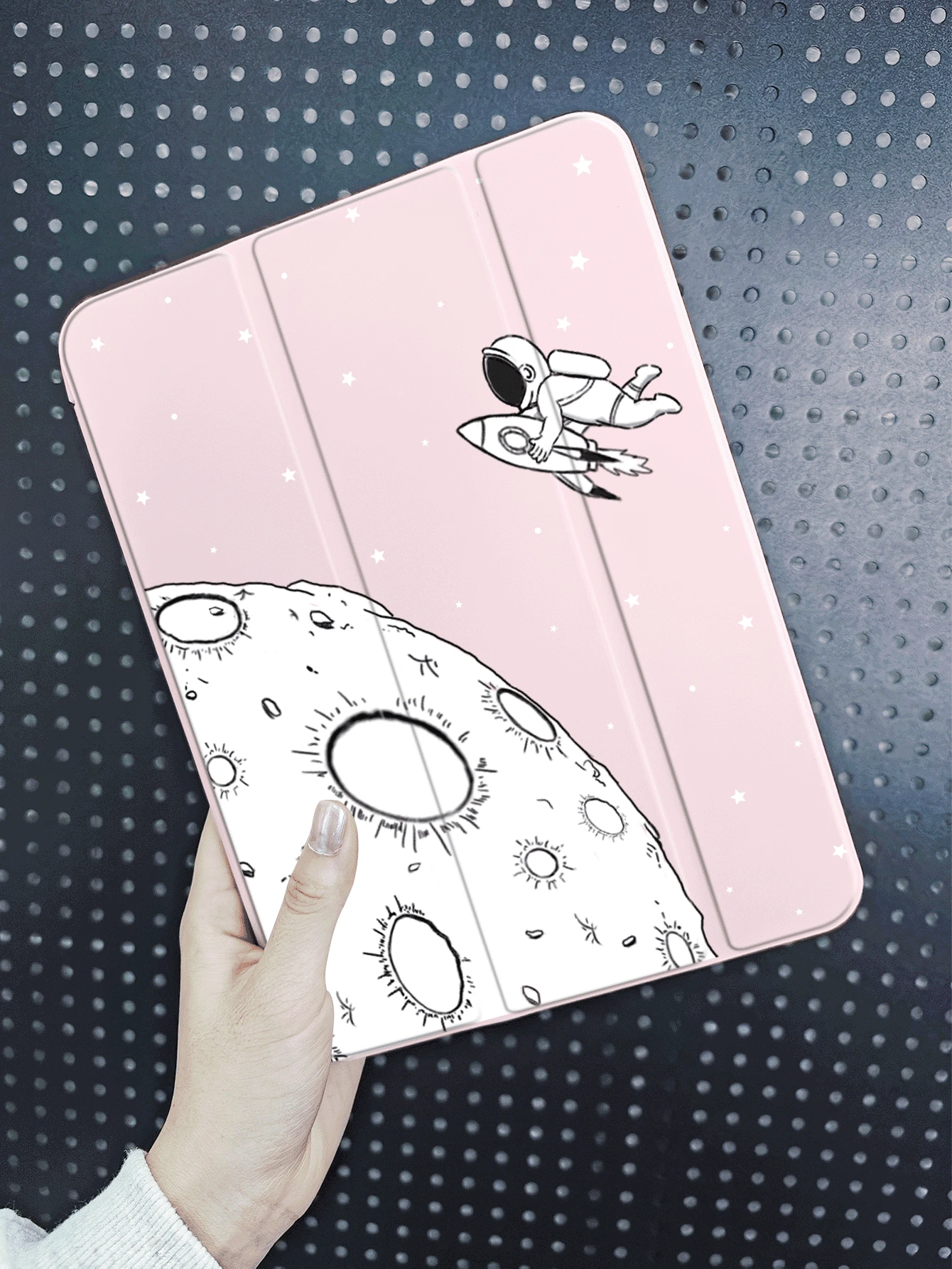 Pink Teddy Bear & Bow Pattern Protective Case, Suitable For IPad 10.2 Inch, IPad Pro 11 Inch (2021/2020/10th Gen), IPad Mini 4/5/6, Galaxy Tab A8 10.5 Inch (2022), With Pencil Slot, Anti-Drop, Tablet Stand Protective Cover. - Pink - View 1