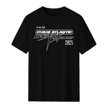 2026 Chase Atlantic Lost In Europe And Britain Tour Album Harajuku Men's Short Sleeve Fashion High Quality Casual T-Shirt Pullover Top Men's Wear - màu đen - Xem 5