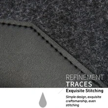 FIORIA Portable Protection, Laptop Bag. Slim Design, Lightweight And Comfortable, Only About 2.8mm Thick. Made With Premium Microfiber Fabric (Microfiber Reinforced Polyurethane Leather), Smooth To The Touch, Waterproof, Leak-Proof, Wear-Resistant, Age-Resistant, Wrinkle-Free, And Deformation-Resistant. The Integrated Flip-Top Can Also Be Used As A Temporary Mouse Pad. - Rose Gold - View 10