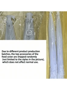 1pc,White Fly Proof Vegetable Cover, Foldable Mesh Food Cover, Mosquito Proof Table Cover, Home Table Cover, Large Foldable Food Cover, Fly Proof Kitchen And Outdoor Camping Net, Food Cover, Home Vegetable Cover, Table Cover, Foldable Vegetable Cover, Umbrella, Home Table Food Cover, Fly Proof Net - Multicolor - View 11