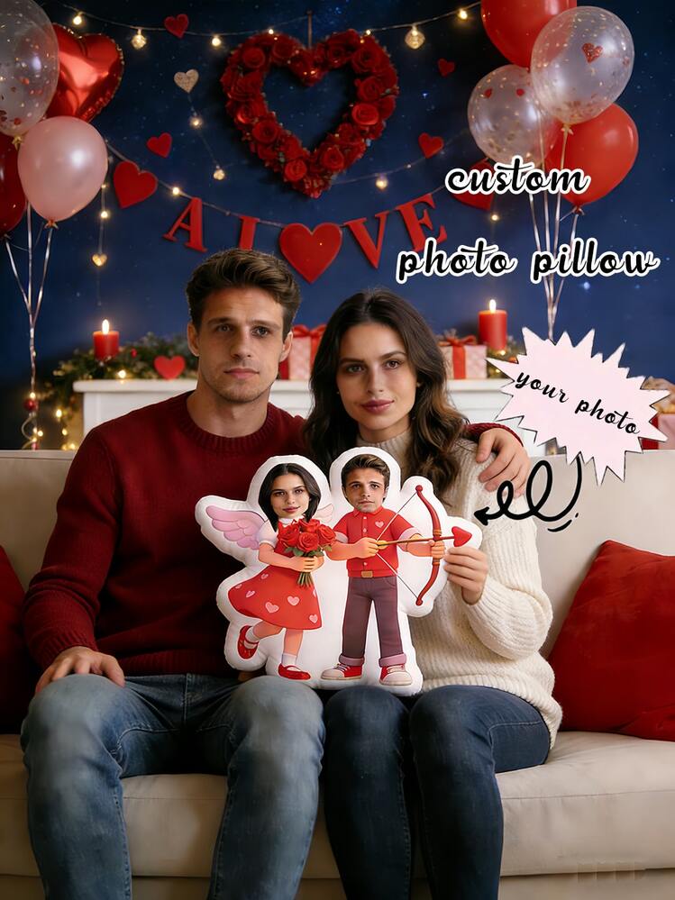 1 Customized Pillow, Personalized Pillow, Customized Picture Pad, Customized Face Doll, Personalized Spouse Doll, Customized Image Pad, Birthday Gift, Wedding Gift, Valentine's Day Gift, Family Gift, Couple Gift, Perfect Christmas Gift - 6 - View 2