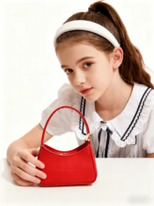 Fashionable Girl's Handbag, New Crescent Moon Bag, Little Girl's Small Bag, Princess Bag, Girls' Coin Purse, Mini Bag, Super Cute Handbag, Christmas Gift, Birthday Gift, Candy Bag, Lipstick Bag, Personalized Small Bag, Street Snack Bag, Accessory Small Bag, Bag, Runway Bag In Gold, Silver, White - Multicolor - View 8