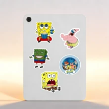 SpongeBob SquarePants 90 szt. naklejek dekoracyjnych z motywem SpongeBoba, nadających się do personalizacji etui na telefony, laptopów, tabletów, butelek na wodę, bagażu i nie tylko. Doskonałe do prac rękodzielniczych dzieci, dekoracji kartek, rozwijania zdolności manualnych i poczucia estetyki. - Jeden rozmiar pasuje do wszystkich - Zobacz 5