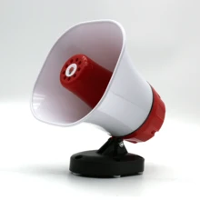 BOSSNEY Trompeta bocina para perifoneo publidifusion,Amplificador magnético para coche de 35 W de alta potencia con Bluetooth/USB/bucle de grabación. Sistema de megafonía para vehículos de emergencia y promoción de vendedores ambulantes. - Rojo y blanco - Ver 5