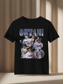 LA Dodgers Ohtani T-Shirt - Black - View 1