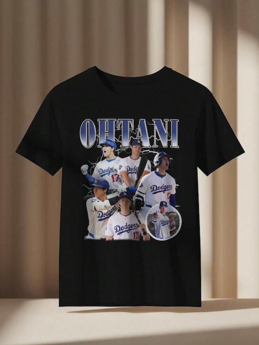 LA Dodgers Ohtani T-Shirt - Black - View 1
