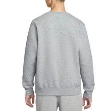 Sudadera Nike de cuello redondo, color liso, cálida y de manga larga para hombre, gris - Gris - Ver 2